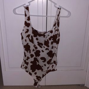 cow print bodysuit